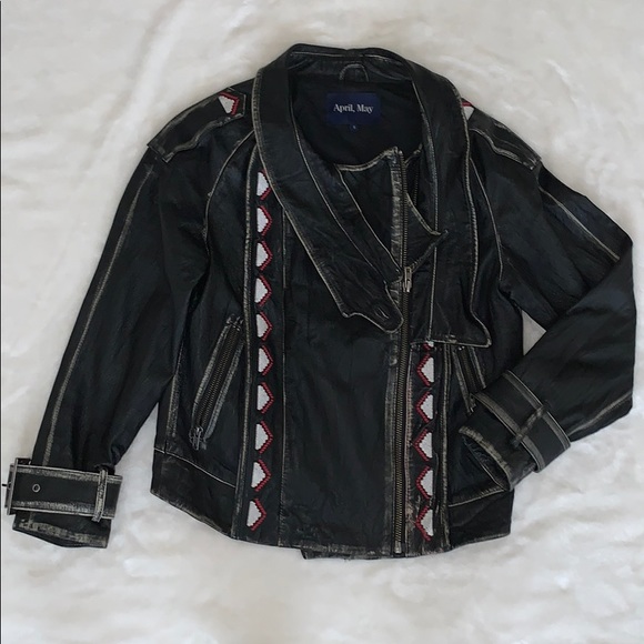 April, May Leather Jacket - Picture 1 of 4